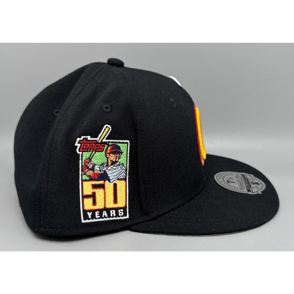 Mitchell & Ness Topps Chrome 2023 Atlanta Braves Fitted Hat Men's Sz 7-1/2 - Picture 3 of 6